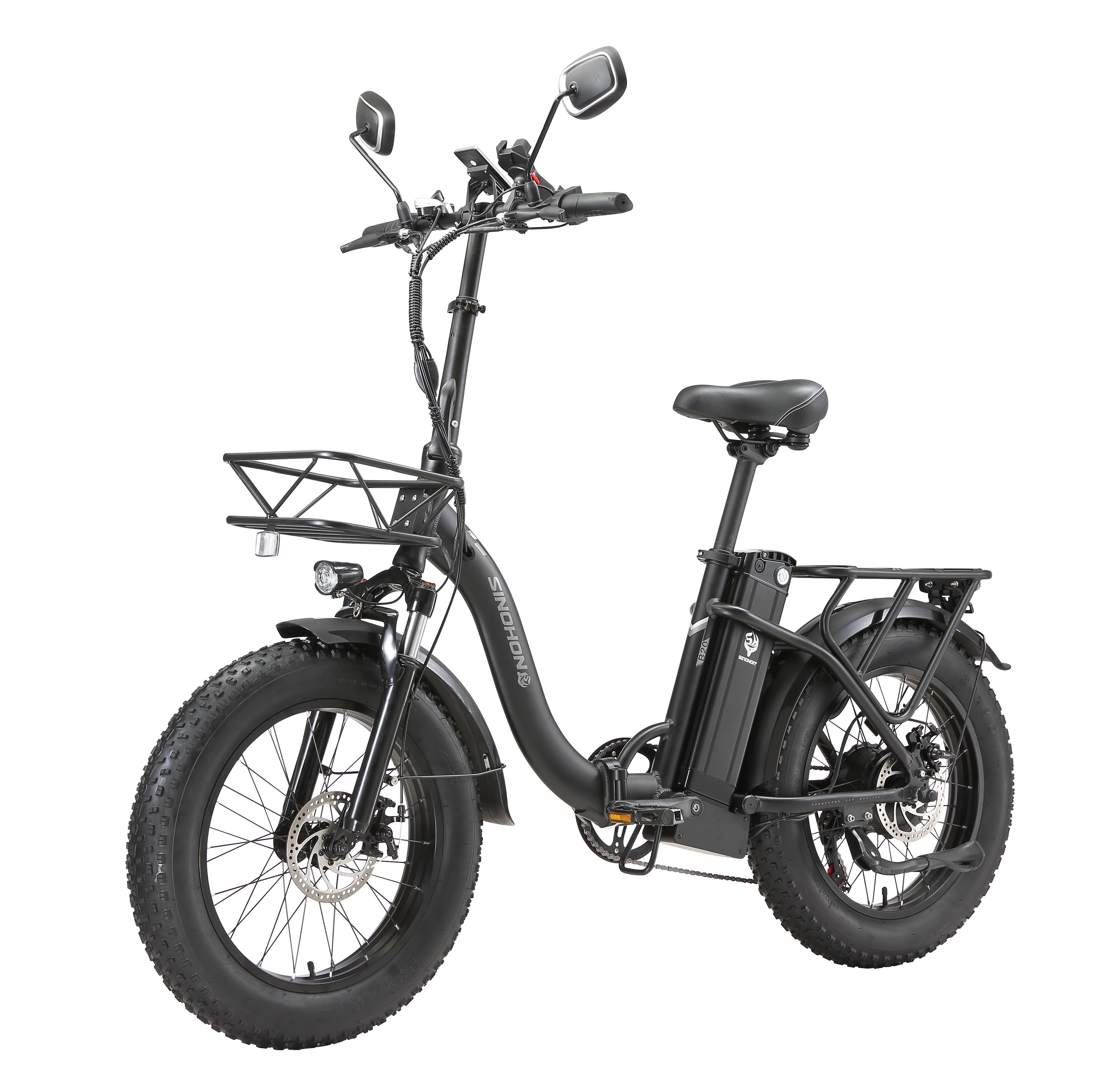 Faltbares Elektrofahrrad SINOHON B20 20 Zoll 750W 48V 15Ah B20——500W schwarz