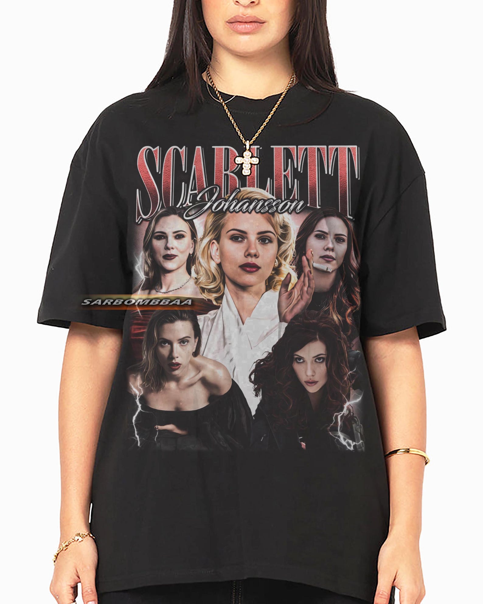 Scarlett Johansson Graphic Tee, Unisex Y2K Streetwear L