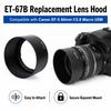 ET-67B Lens Hood Shade for Canon EF-S 60mm f/2.8 Marco USM Lens (Black)