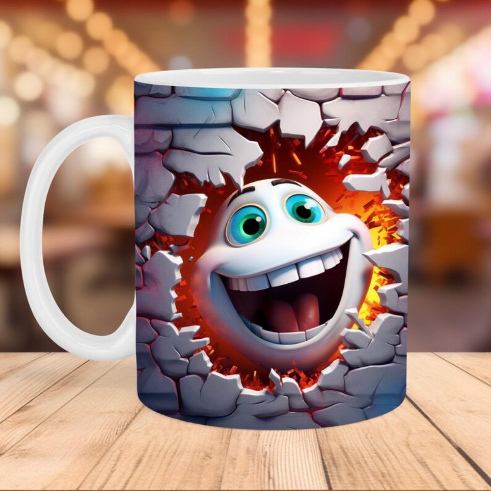 Christmas snowman ceramic coffee mug tea cup