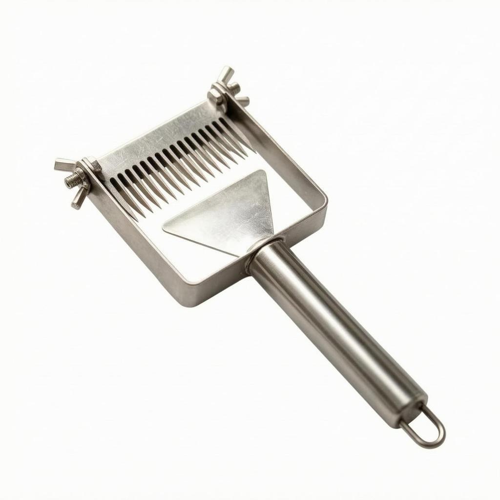 Honey Uncapping Fork with Plate Heavy-Duty for Apiary, Beekeepers