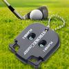 Portable Golf Score Counter Clicker, 2 Player Stroke Counter Scorer Indicator, Mini Square Score Keeper for Golf Training Competitions & Games