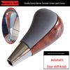 Peach Wood Shift Knob for Toyota Corolla, Camry, Harrier, Crown, and Land Cruiser