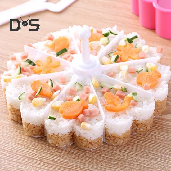 Forma do ryżu klasy spożywczej w kształcie serca lekkie DIY Craft 8 siatek forma do sushi artykuły dla restauracji