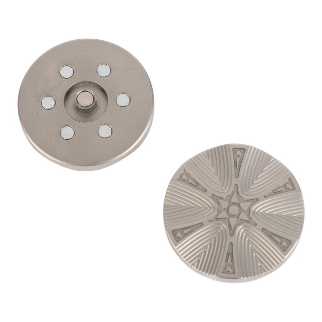 Pièce de monnaie haptique en métal pour le bout des doigts, pour hommes et femmes, portable, pour le bureau, soulagement du stress et de l'anxiété, avec curseur magnétique