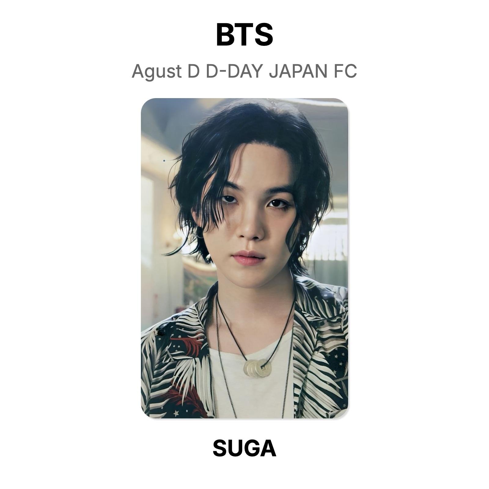 BTS Agust D D-DAY JAPAN FC Official Photocard SUGA 02