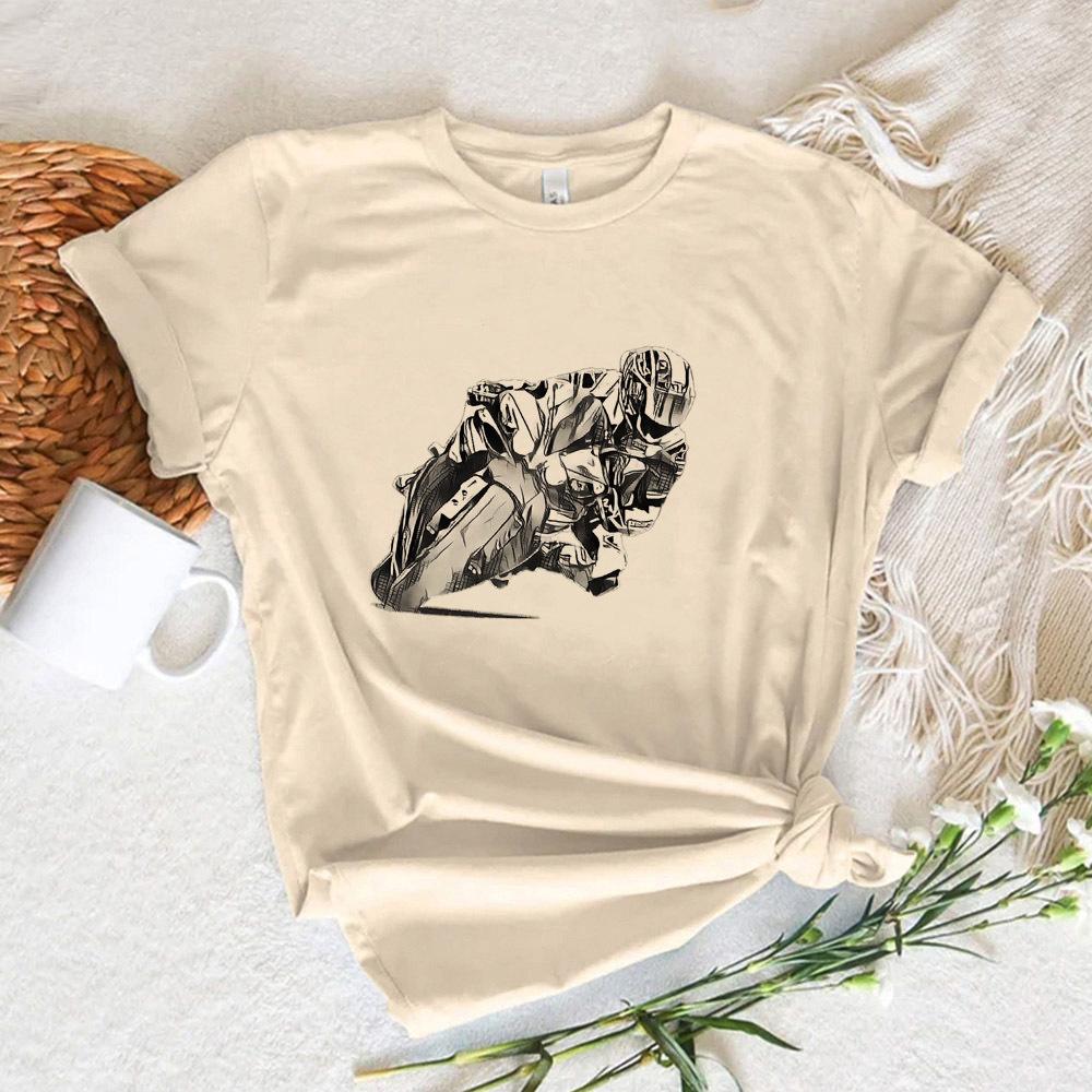 

Moto Gp tshirts Women funny Tee girl Japanese clothing S