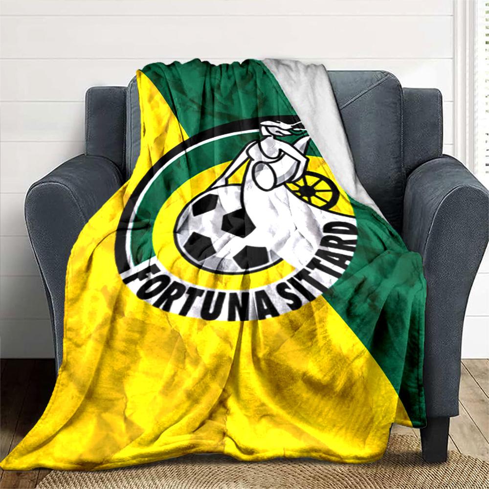 Coperta in Flanella con Stampa Fortuna Sittard Alta Qualità Calda Confortevole Coperta per Tutte le Stagioni Perfetta per Regali Decorazioni per la Casa