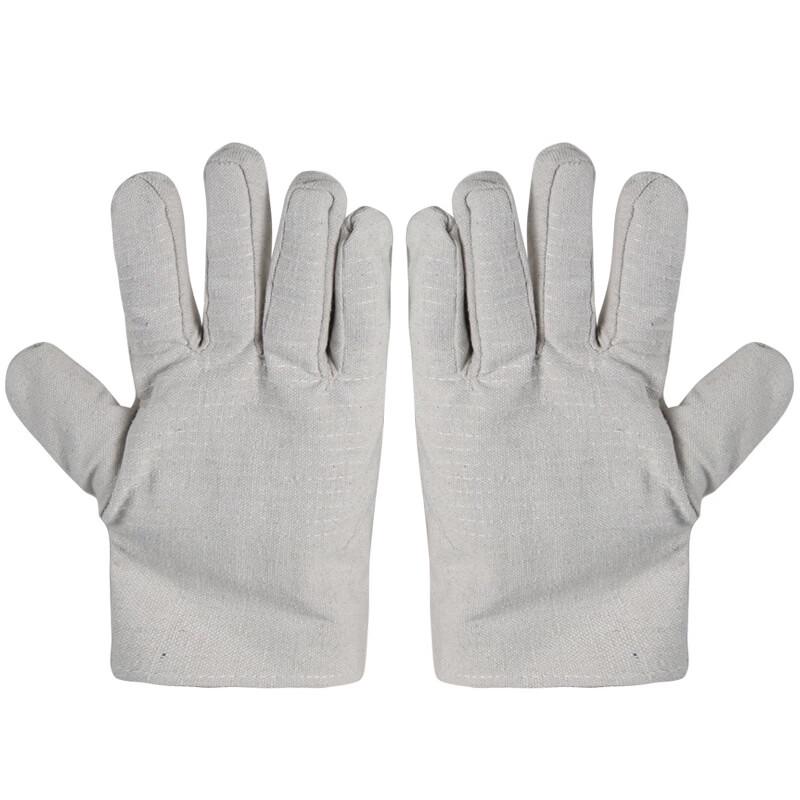 HJ Canvas Work Gloves, Double Layer Reinforced