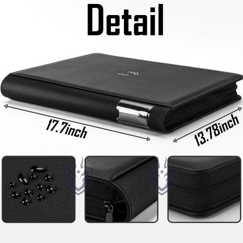 ByderPro 1000+ Pocket Trading Card Binder, Holds 1024 Trading Cards - 16-Pocket Ringless Trading Card Album for Trading & Sports Cards, TCG, Leather w