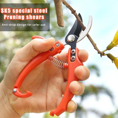 Gardening Branch Scissors Fruit Tree Shears Grafting Pruning for Bonsai Household Garden Non-slip Handle Tools Shears