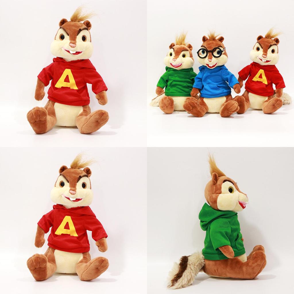 Knuffelige Alvin And The Chipmunks Pluche Zacht Knuffeldier Poppen Speelgoed Cadeau