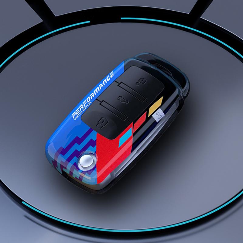 Protect Car Key Shell For Volkswagen Polo Passat B5 Golf 4 5 6 MK5 MK6 Eos Bora Beetle TSI New Carbon ABS Cover Case