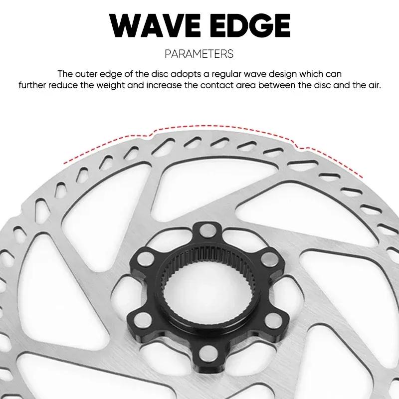 160/180/203MM Centerlock Brake Rotor CENTER LOCK Mountain Bike Brake Disc Rotor 1/2PC Road Bike Heat Dissipation Disc Rotors