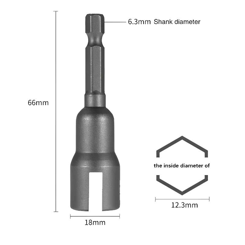 

1/4 Butterfly Bolt Socket Wrench Hex Shank Socket Adapter Nut for Power Tool Slotted Screwdriver Woodworking Positioning Bit 1 PC