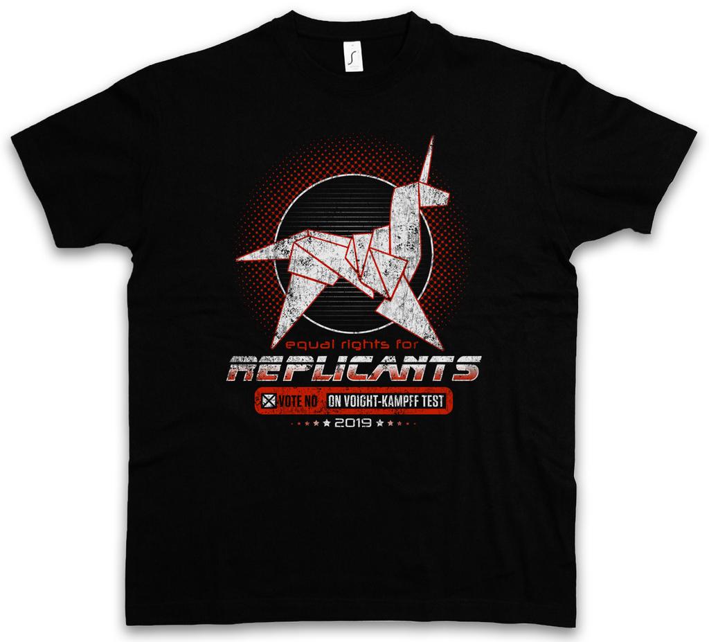 EQUAL RIGHTS FOR REPLICANTS T-Shirt Mens Womens Tees Top Voight Kampff Symbol Logo Company Sign