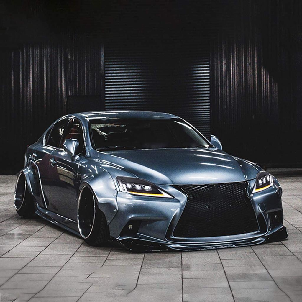 VLAND Lexus IS250 Headlight IS350 ISC ISF GSE20 USE20 Flowing Turn Signal All LED Headlamp Left and Right 2 Piece Set Clear FOR LEXUS IS250 HEADLIGHTS