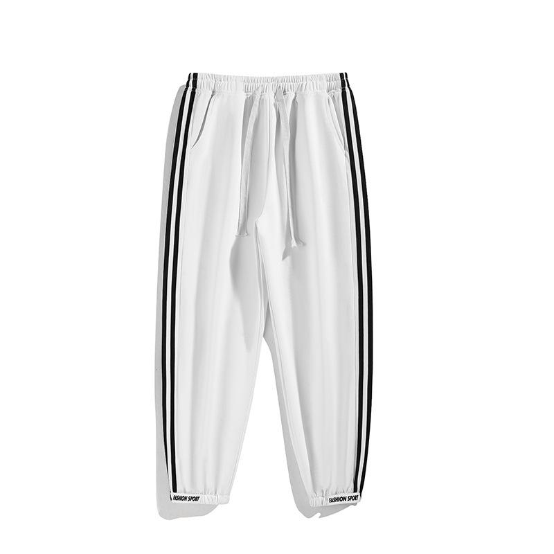 Korean Style Ribbon-Cuffed Harem Sweatpants for Teens - Spring & Autumn Casual Sportswear