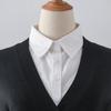 Men Business Shirt Fake Collar Solid Detachable Formal Dress Collar Spring Simple Turtleneck For Inner Clothing 40*35Cm