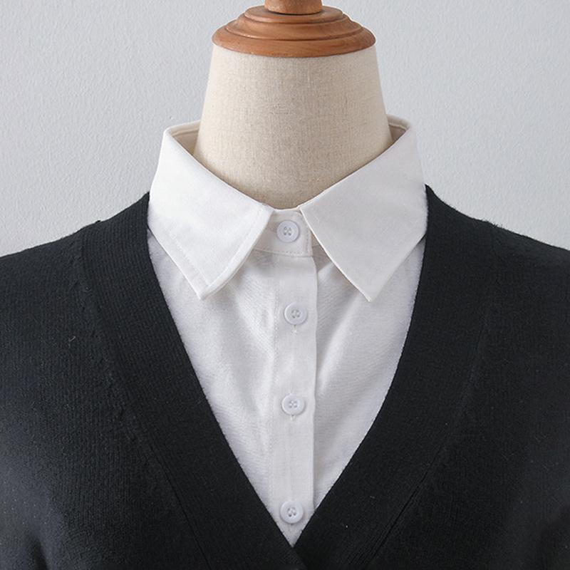 Men Business Shirt Fake Collar Solid Detachable Formal Dress Collar Spring Simple Turtleneck For Inner Clothing 40*35Cm