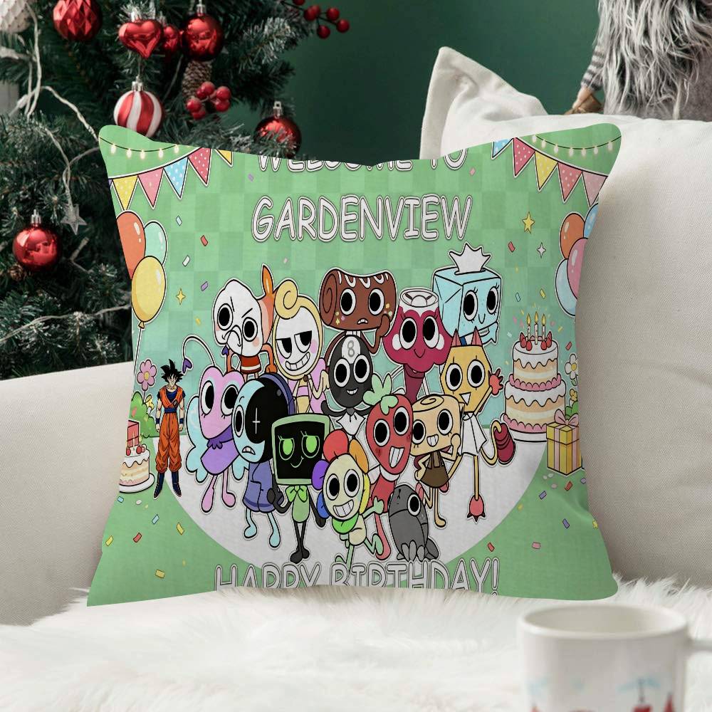 Cute Game Dandys Worlds Cartoon Pillow Cover Soft Decor Throw Pillow Case xcm Couch Home Decor for Living Room Party Gift