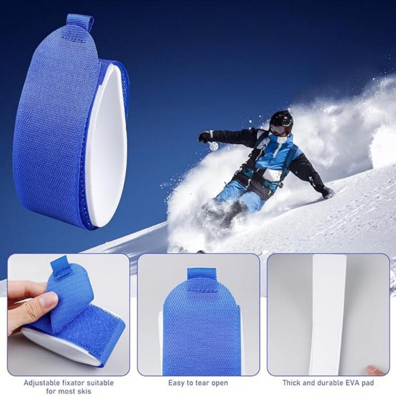 2 Stück Verstellbare Snowboard-Nylonriemen Ski-Wickelriemen Transportieren Sie Ihre Ski Snowboard-Befestigungen Snowboard-Bindungsriemen