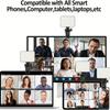 1pc Rechargeable LED Selfie Light,3 Modes Dimmable Light,120LEDs,Clip-On for Phone/ Laptop/ PC,Makeup,Video Atmosphere Lighting