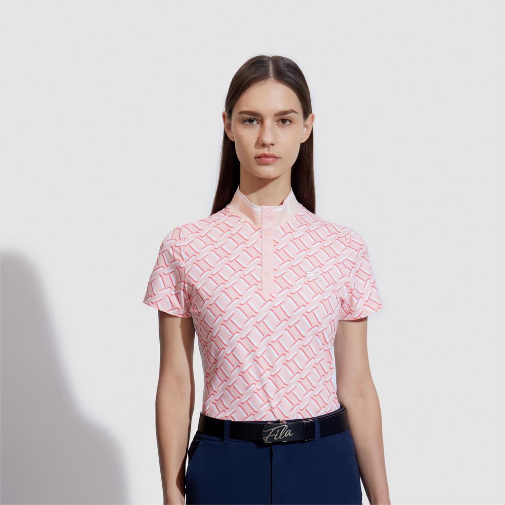 New FILA Polo Shirts Women's Peach Ice Cream Powders A11W425110FPK