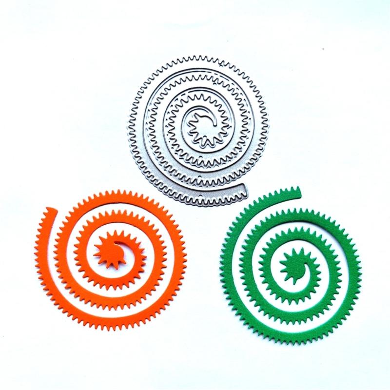 Metal Die Cuts Curly Flower Embossing Stencil Cutting Dies for Card Making Scrapbooking Paper DIY Template Handmade