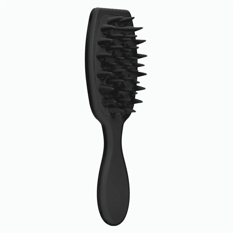 Silikon-Shampoo-Bürste Kopfhautmassagebürste Haarewaschkamm Langer Griff Kopfmassagegerät Bad Peeling Körperbürste Haarpflege