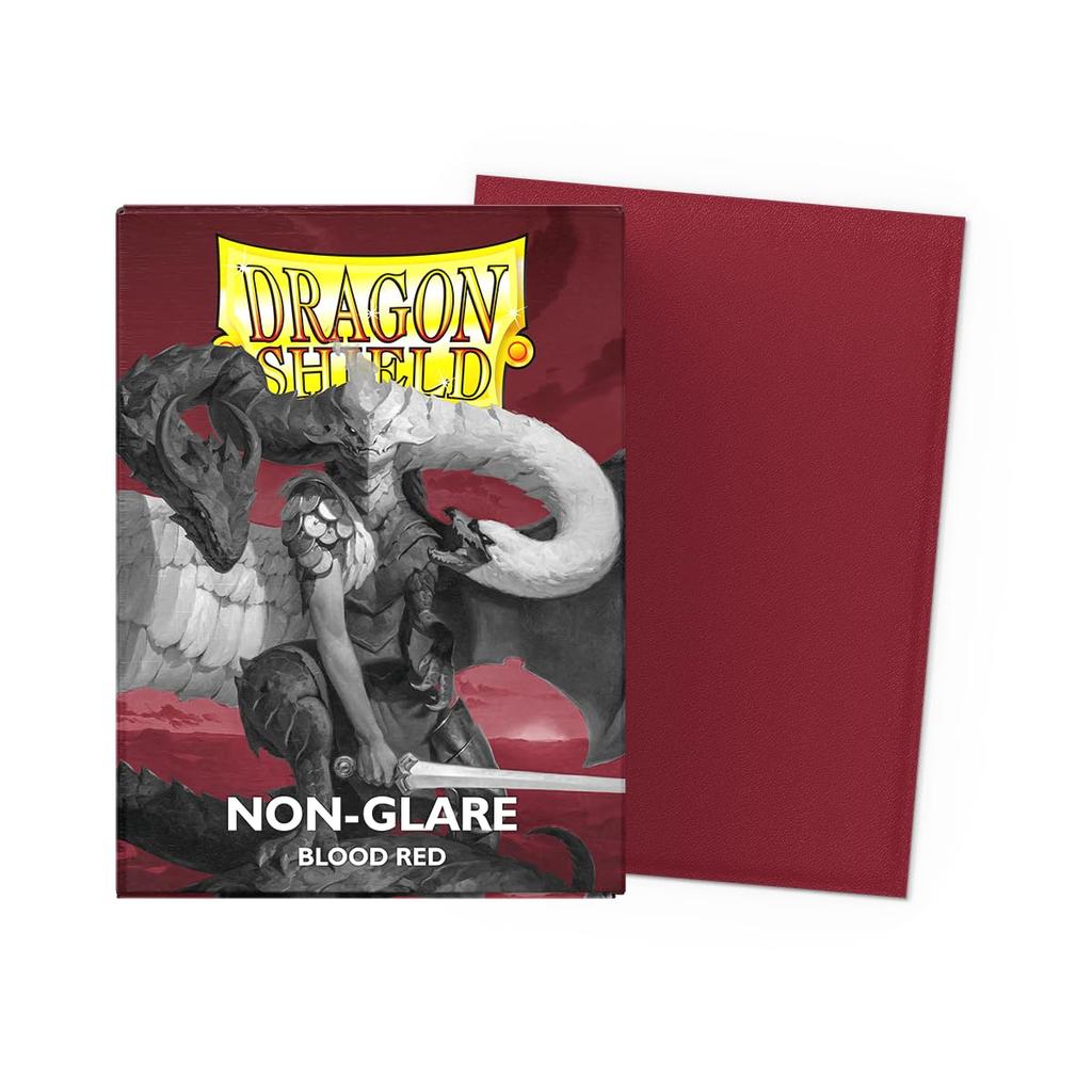 Dragon Shield Matte Standard Blood 100 Non-Glare Sleeves, Size, Red, Sleeves, AT-11824