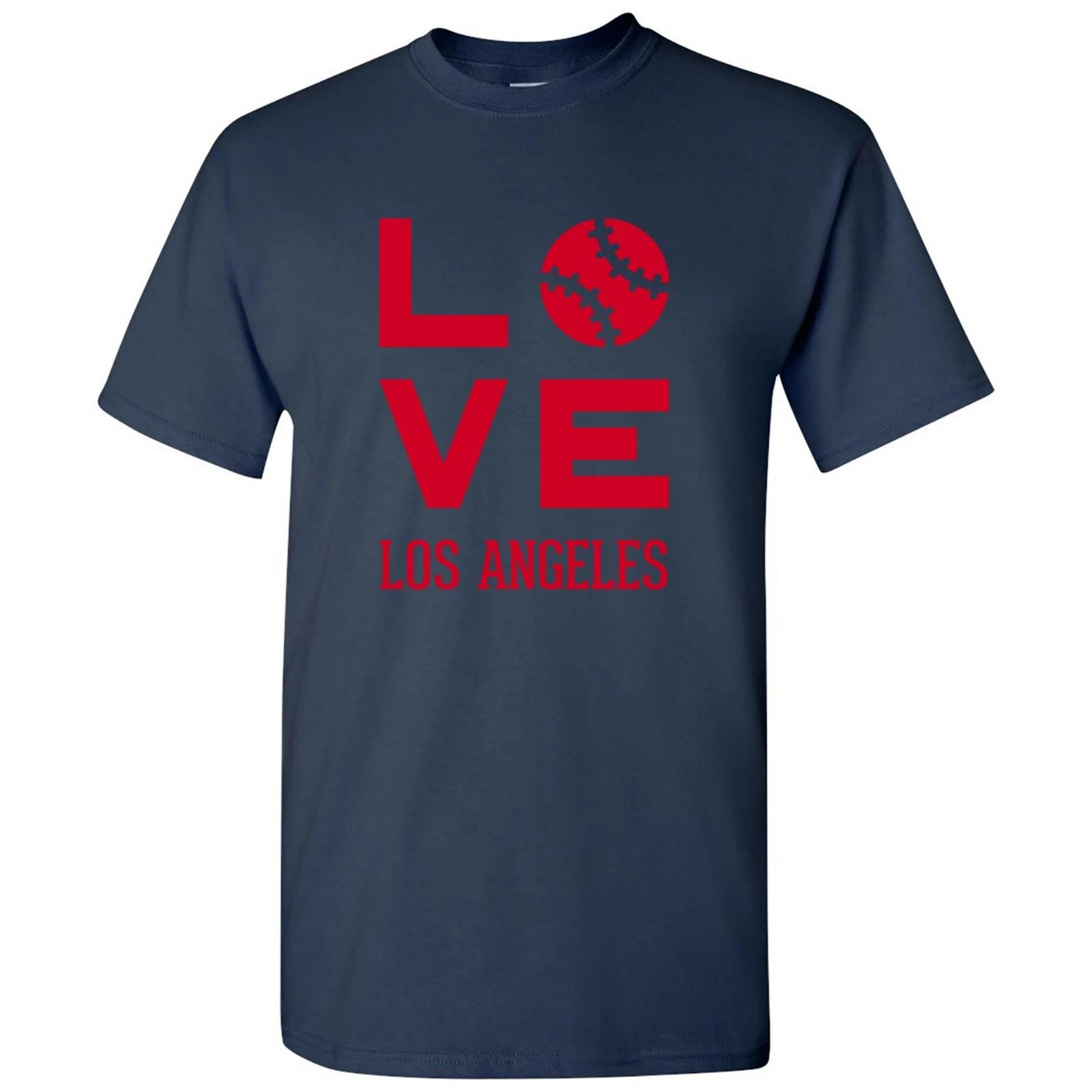 Los Angeles Love Baseball League Team Pride Hometown Majors T Shirt 2XL