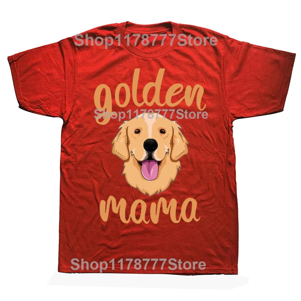 Funny Golden Retriever Mom T Shirts Graphic Cotton Streetwear Short Sleeve Dog Dad Owner Pet Birthday Gifts Tshirt Men