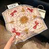 New old money wind chain neck scarf women's commuting versatile soft silk scarf neck protection shawl outer scarf