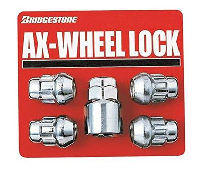 Bridgestone 31504006 Zestaw Nakrętek Blokujących do Felg M12X1.25 19/21HEX Długość Całkowita 1,2 cala (30 mm)