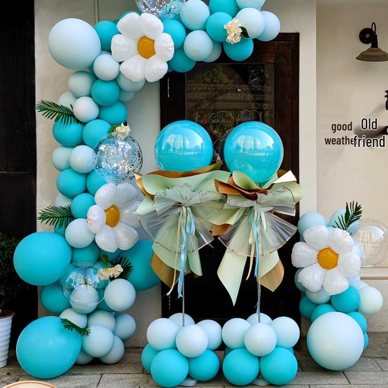 Graduation & Event Balloon Arch Decoration for Yoga Studio or Storefront Background