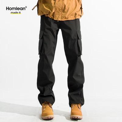 Herren Cargohose im amerikanischen Stil, lockere Passform, mit mehreren Taschen