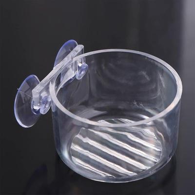Acryl Aquarien Dekorationen Pflanzbecher Topf Wasserpflanzenbecher mit Saugnapfhalter Pflanzzylinderbecher Aquarium Zubehör