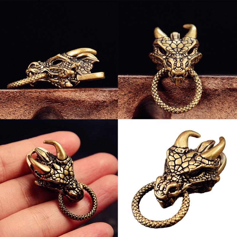 Unique Chinese Dragon Metal Beads Pendant for Paracord and DIY Enthusiasts Jewelry Making Paracord Bead