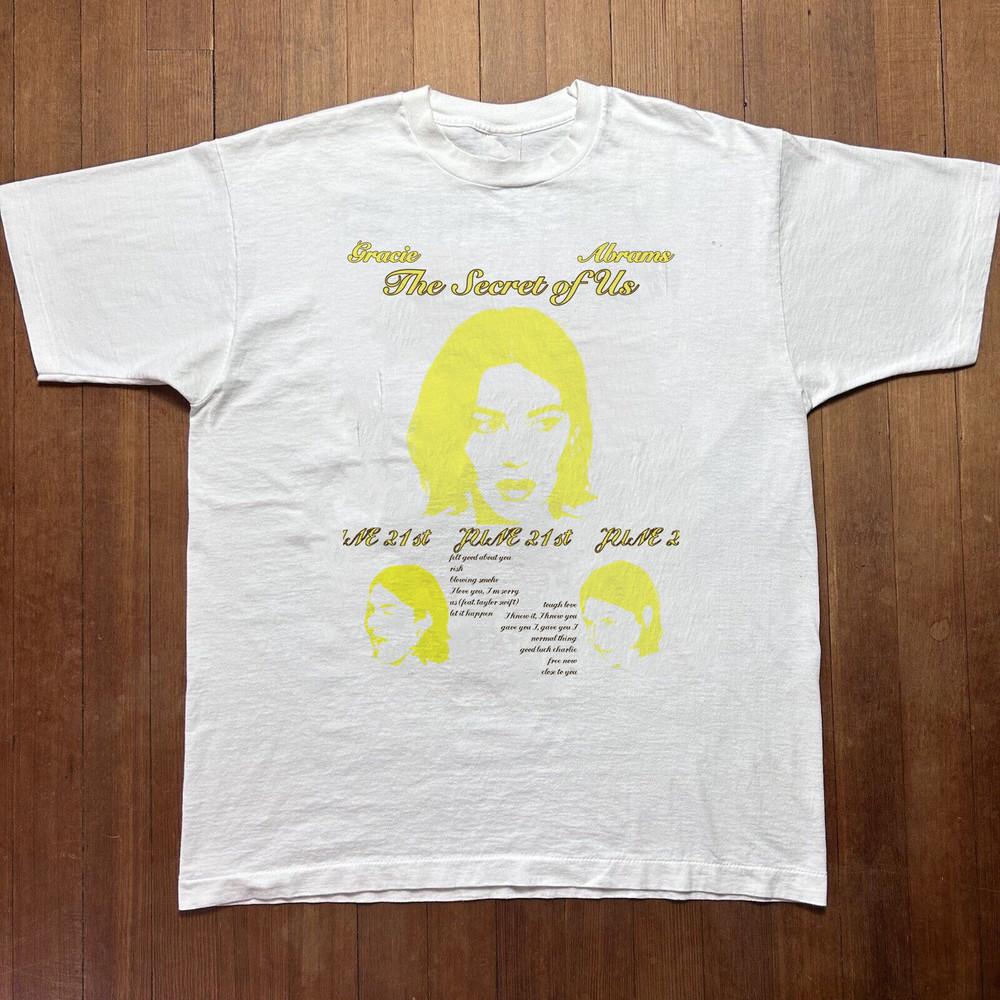 Gracie Abrams Music Album White T-Shirt Cotton S-234XL Unisex T-Shirt XXXXL