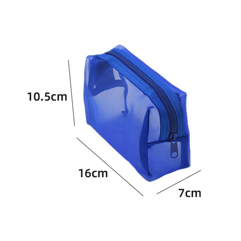 Nylon Mesh Cosmetic Bag Storage Lipstick Bag Earphone Data Cable Storage Bag Portable Travel Storage Bag