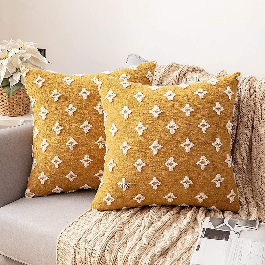 Nordischer Stil Sternen-Jacquard Baumwoll-Kissenbezug: Schlafzimmer-/Sofakissen für die Taille