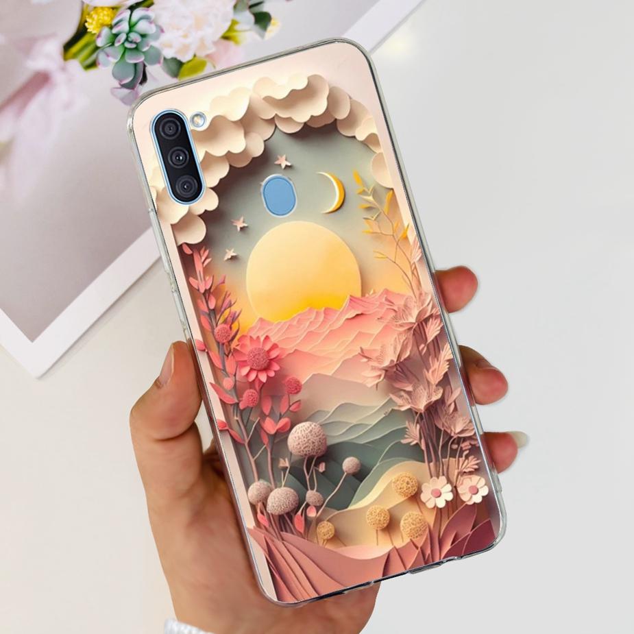 For Samsung Galaxy A11 Case SM-A115F Popular Painted Cover Soft Silicone Phone Case For Samsung A11 M 11 Galaxy M11 M115F Fundas