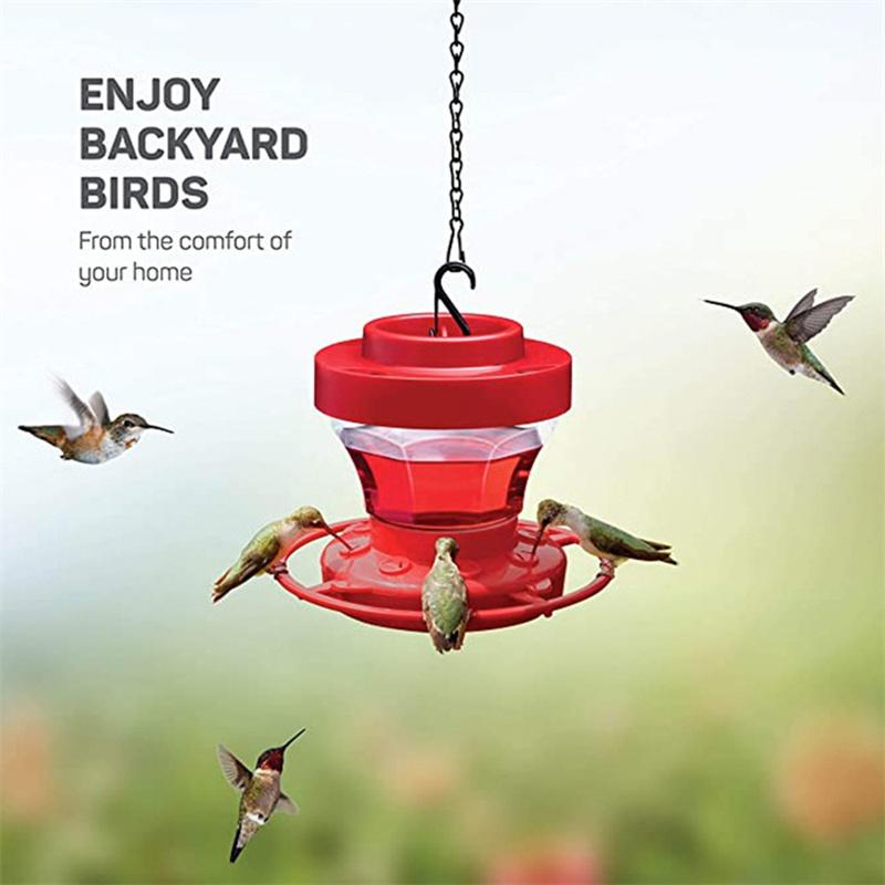 

Hummingbird Gifts Humming Bird Feeder With Ant Moat Ant Moat And Bee Guard Humming Bird Feeder For Small Birds Birds Food красный