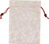 Matsumi Made In Goshuincho Stamp Drawstring 19 X 27 Cherry Blossom White Kogeisha, Japan, (temple/shrine Book) Bag, Cm, Design,