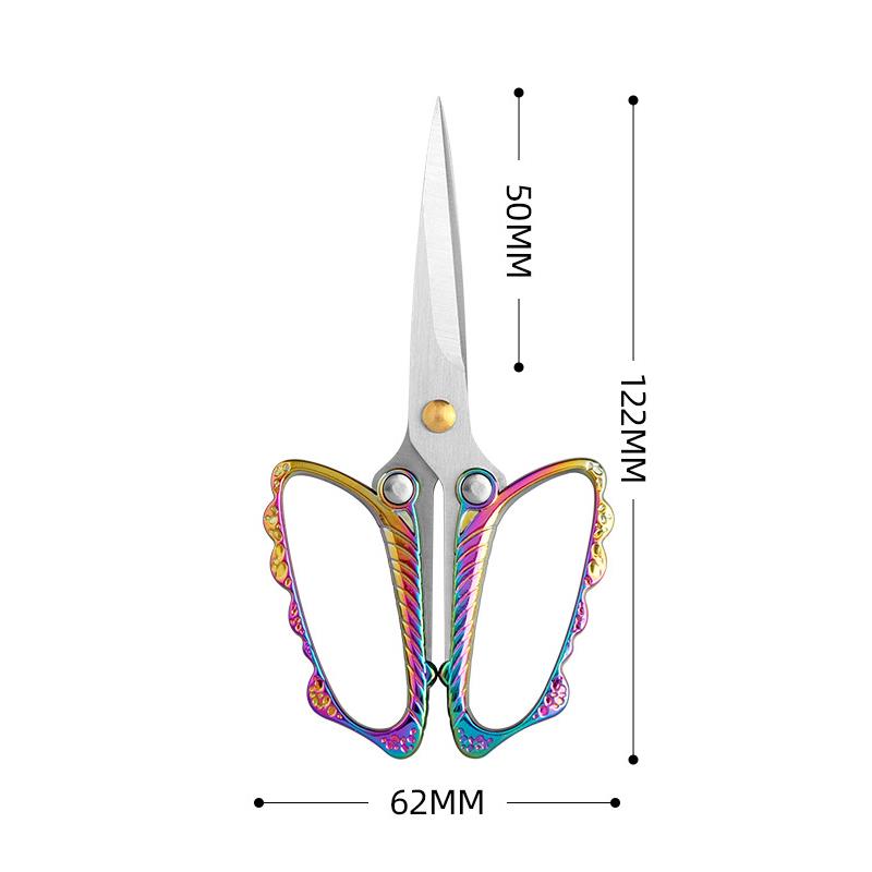 Tesoura de alfaiate de esquilo borboleta, tesoura vintage para ponto cruz, linha de bordado, tesoura para costura artesanal, faça você mesmo