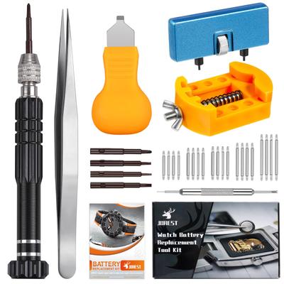 JOREST Watch Battery Replacement Watch Tool Watch Replacement Watch Back Watch Watch Watch Back Removal Spring and Instruction Manual Tool, Kit,