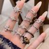Star Moonstone Irregular Opening Ring Cold Wind Advanced Sense Personality Niche Design Sense Ring Female