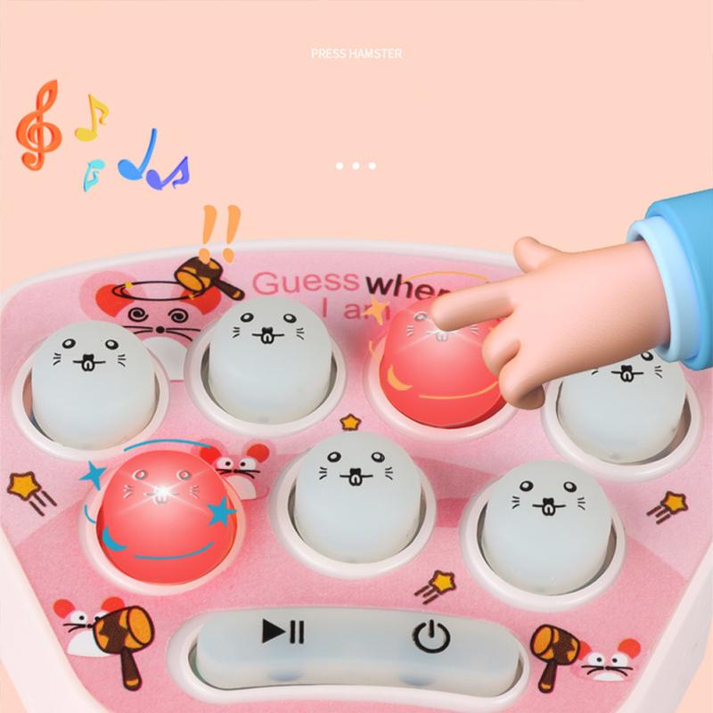 Schlüsselanhänger Handheld Mini Hamster Spiel Schlüsselanhänger Spaß Leuchtend Tönend Stressabbau Spielzeug