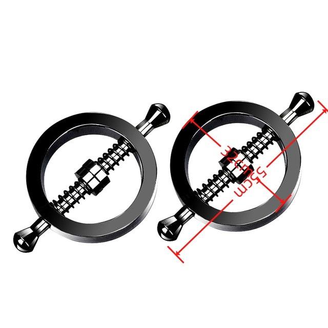 Colorful Metal Nipple Clamps With Chain Set Woman Rainbow Nipple Clips Breast Bondage Restraint Slave Fetish Female Sex Toy